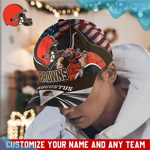 cleveland browns nfl classic cap personalized custom name 2 BNhi5