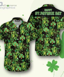 green turtle happy st patrick day hawaiian shirt On7ZN