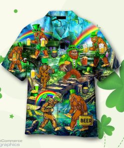 irish bigfoot st patricks day hawaiian shirt mrQJa