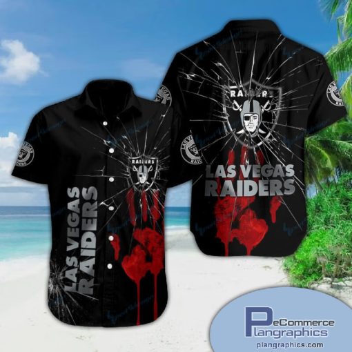las vegas raiders short sleeve button shirt pl14254 yVOGi