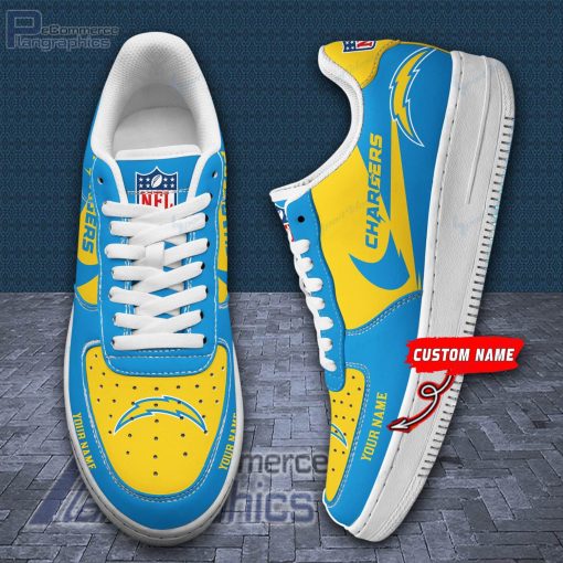 los angeles chargers personalized af1 shoes rba220 1 nVcLA