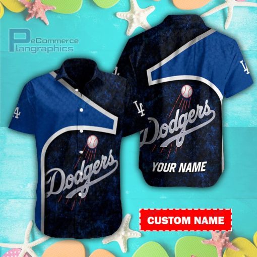 los angeles dodgers casual button down short sleeve shirt 1 ZPq6t