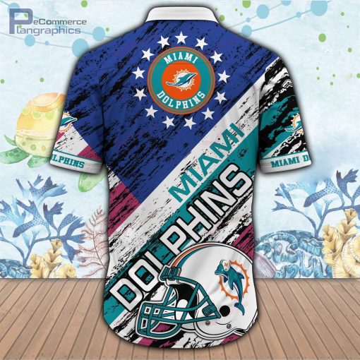miami dolphins nfl button up short sleeve shirt 2 NQk5Y