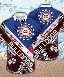 mississippi state bulldogs ncaa button up short sleeve shirt 1 aYF3G