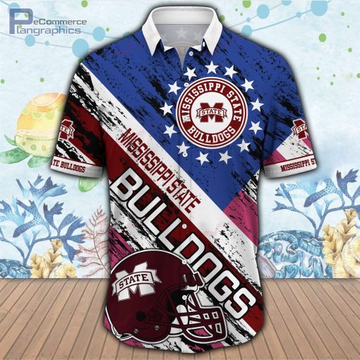 mississippi state bulldogs ncaa button up short sleeve shirt 3 0ssDW