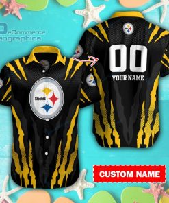 pittsburgh steelers casual button down short sleeve shirt rb212 1 RxCLX
