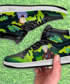 rick and morty crossover star wars air j1s sneakers custom shoes 27 NLxuO