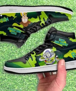 rick and morty crossover toy story air j1s sneakers custom shoes 25 awF0E
