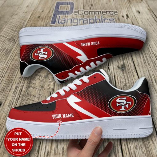 san francisco 49ers personalized af1 shoes rba155 1 6crkl