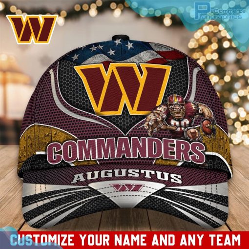 washington commanders nfl classic cap personalized custom name 1 hd1Kp