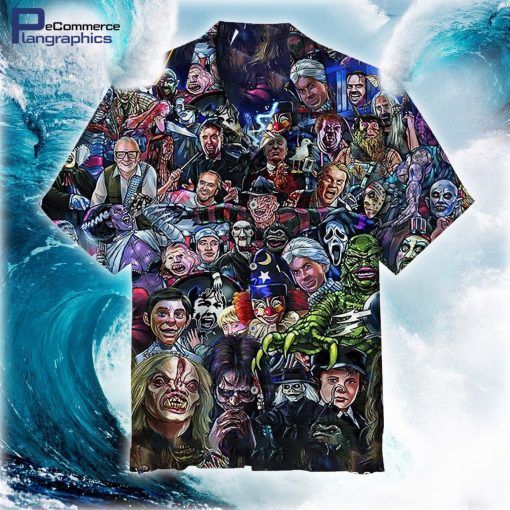 bniXtfYW horror movie characters collection unisex hawaiian shirt 1 nGqY4 i7shge