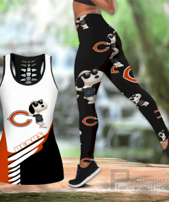 chicago bears snoopy hollow tanktop leggings set outfit tbDdQ