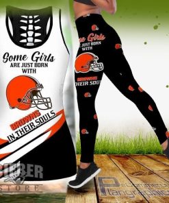 cleveland browns some girls tank top and legging awoka
