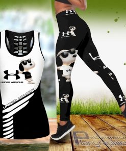 combo snoopy under armour design tank top and leggings dbAfb