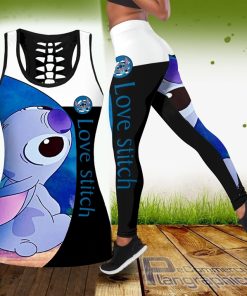 combo stitch new hollow tank top and leggings set 1rdqq