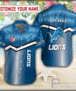 halftones detroit lions button shirt LdNS2