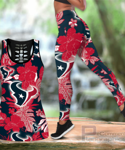 houston texans hawaiian hollow tanktop leggings set outfit Tu5gv