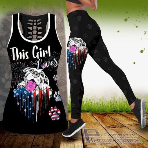 love dogs hollow tank top and leggings set e7PKp