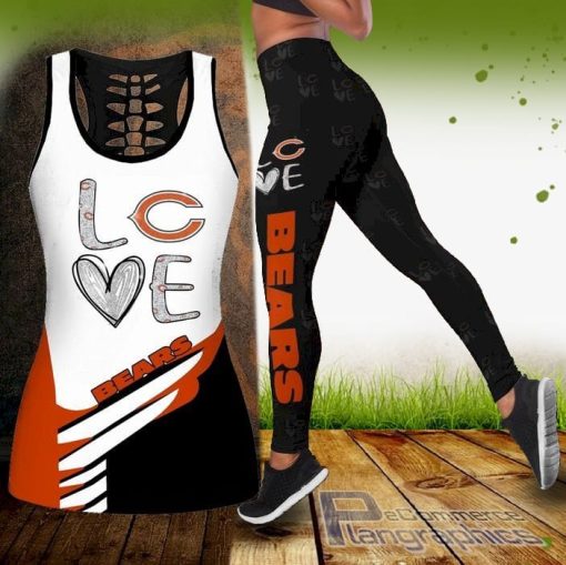 love nfl chicago bears tank top and legging zC1kw