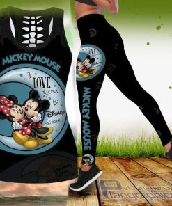 mickey mouse walt disney tank top and leggings set jEmkG