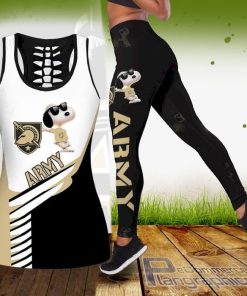 ncaa snoopy dog army black knights tank top and legging s9xEZ