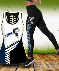 seattle seahawks snoopy hollow tanktop leggings set outfit EP1fV