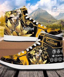 albedo skill jd air force sneakers anime shoes for genshin impact fans 52 jqflx2