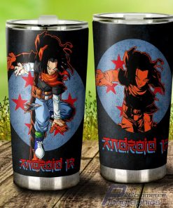 android 17 stainless steel tumbler cup custom dragon ball 3 g1fs4l