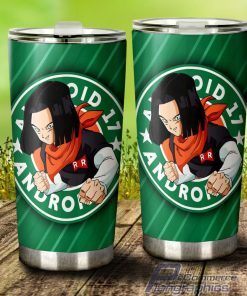 android 17 stainless steel tumbler cup custom dragon ball anime 3 ecmnbz