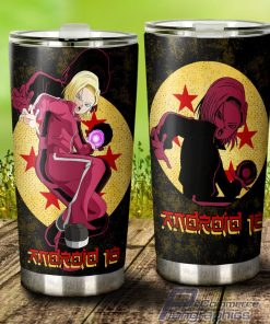 android 18 stainless steel tumbler cup custom dragon ball 3 lfmhit