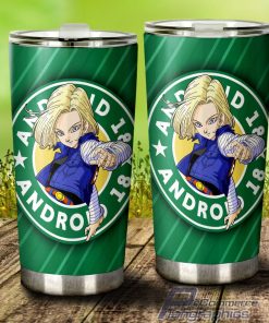 android 18 stainless steel tumbler cup custom dragon ball anime 3 qzjwiw