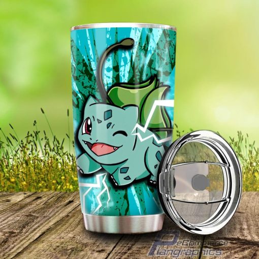 bulbasaur stainless steel tumbler cup custom pokemon car interior accessories 1 glxylt