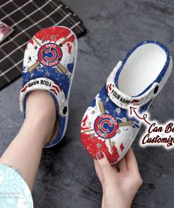 chicago cubs personalized watercolor new clog shoes baseball crocs 2 pxukf2