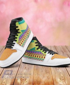colorful patterns jojo s bizarre adventure cartoon air jordan hightop sneaker 4 x7lqsl