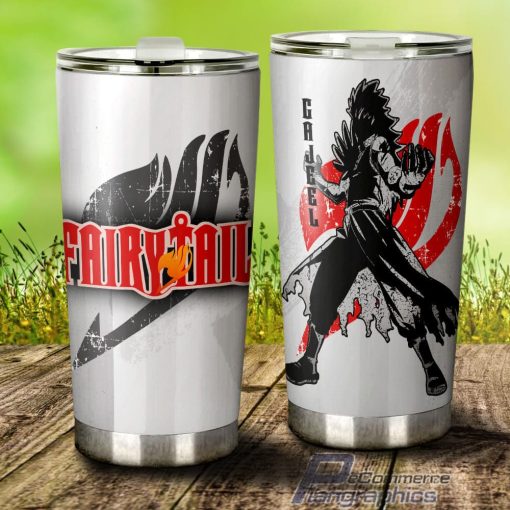 gajeel stainless steel tumbler cup custom fairy tail car interior accessories 3 sftjfr