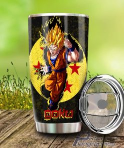 goku ssj stainless steel tumbler cup custom dragon ball 2 lrg0vt