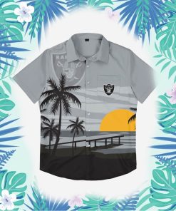 las vegas raiders tropical sunset button up shirt 348 zndrsd
