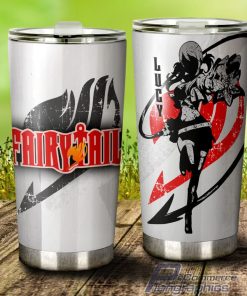 lucy heartfilia stainless steel tumbler cup custom fairy tail car interior accessories 3 bevxsi