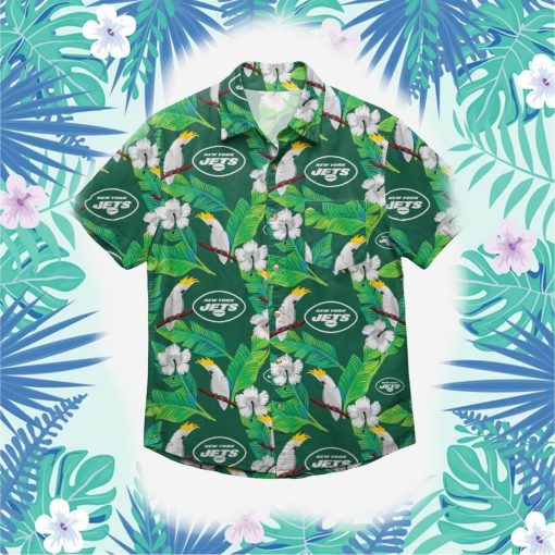 new york jets floral button up shirt 209 hgsf79