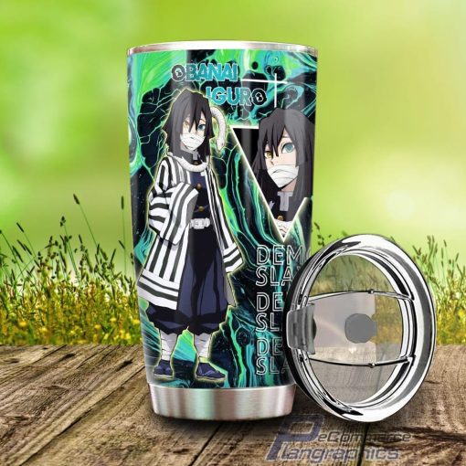 obanai iguro stainless steel tumbler cup custom demon slayer anime 1 tha58o