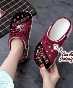 personalized arizona cardinals polka dots colors clog shoes football crocs 2 fycgna