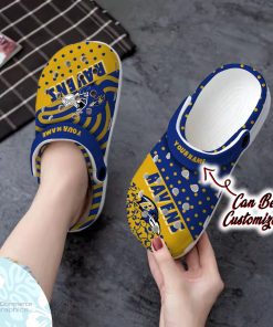personalized baltimore ravens polka dots colors clog shoes football crocs 2 gifpza