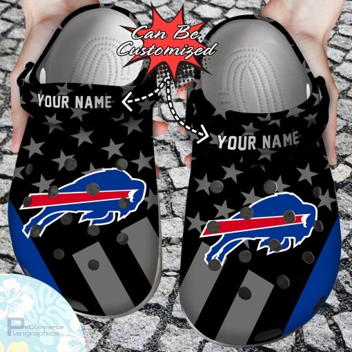 personalized buffalo bills star flag clog shoes football crocs 1 qvsl37