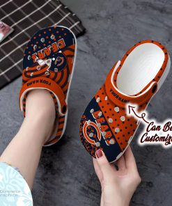 personalized chicago bears polka dots colors clog shoes football crocs 2 svo0qp