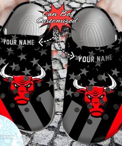 personalized chicago bulls star flag clog shoes basketball crocs 1 lvdftd