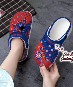 personalized chicago cubs team polka dots colors clog shoes baseball crocs 2 wssgfy