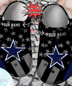personalized dallas cowboys star flag clog shoes football crocs 1 siztrb