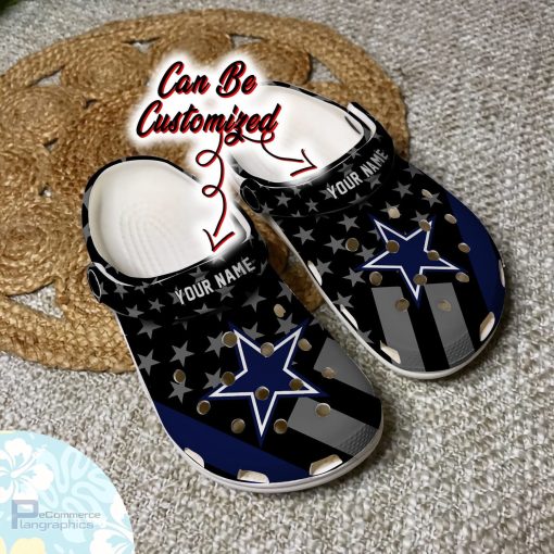 personalized dallas cowboys star flag clog shoes football crocs 2 cq5zer