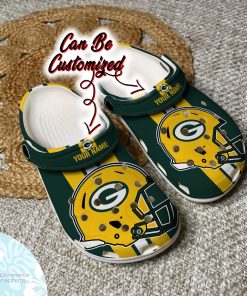 personalized green bay packers team helmets clog shoes football crocs 2 ghfm0z