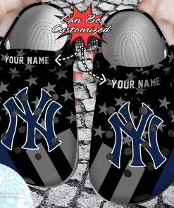 personalized new york yankees star flag clog shoes baseball crocs 1 g2z9mr